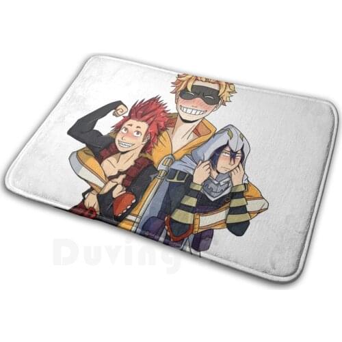 Fatgum Redriot Suneater Carpet Mat Rug Cushion Soft Non - Slip Mha Redriot Amajiki Kirishima Fatgum Suneater Bnha