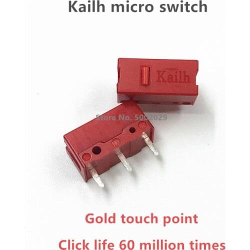 2Pcs Kailh GM Button Switch 60 million click Mouse Switch Microswitch For gaming Mouse RAZER Logitech G900 G700 G502 G403 Sensei
