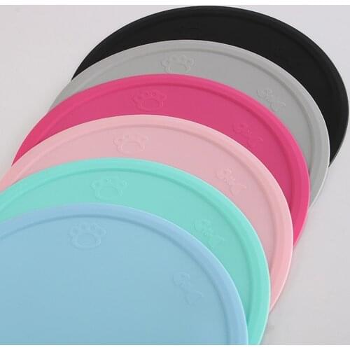 48*27cm Pet Dog Puppy Cat Feeding Mat Pad Cute Cloud Shape Silicone Dish Bowl Food Feed Placement Dog Accessories