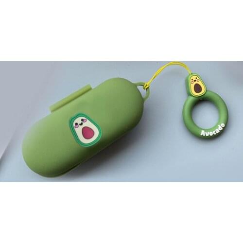 Cute Avocado Cartoon Cases For Oneplus Buds Z Case Case fashion flower keyring silicone earphone protection case
