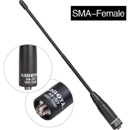 Nagoya NA-701 SMA-Female Dual Band 144/430MHz Soft Antenna for Baofeng UV-5R BF-888S Wouxun TYT Walkie Talkie