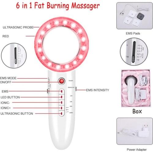 New Korean Beauty Machine Beauty Anti Cellulite Massage Fat Burner LED Two Treatment EMS Microelectronic Device for Loss Weight