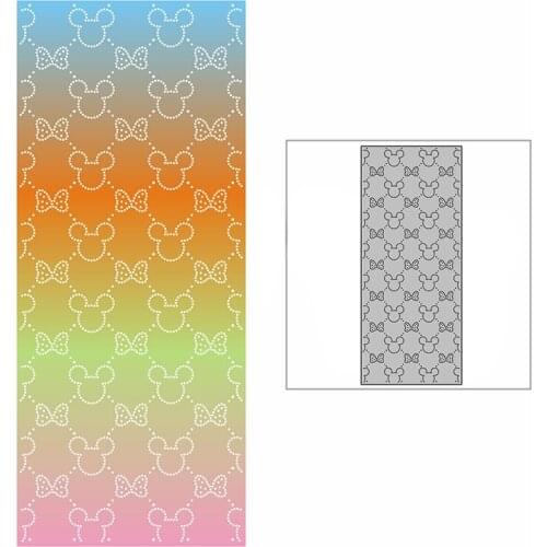 New Slim Spotted Butterfly Mouse Background Plate Craft Embossing 2021 Metal Cutting Dies for DIY Scrapbooking Album Card Making