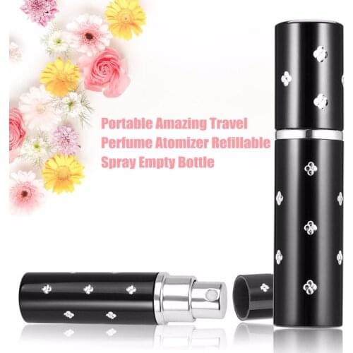 New arrival Mini Portable Travel Refillable Bottles Perfume Atomizer Bottle For Spray Scent Pump Case Empty 2017 Hot Sale