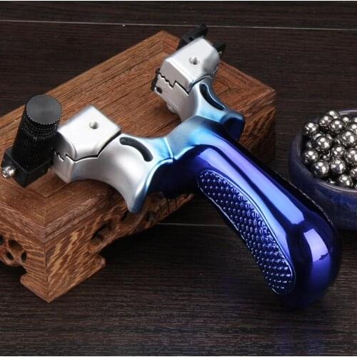 Hunting Metal Laser 98k Slingshot Galvanized Quick Press Flat Rubber Band Infrared Level Slingshot Outdoor Recurve Catapult