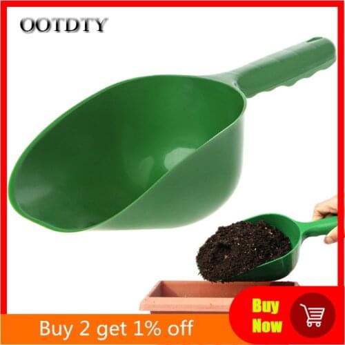 OOTDTY Garden Scoop Multi-function Soil Plastic Shovel Spoons Digging Tool Cultivation hand tools dorp shipping