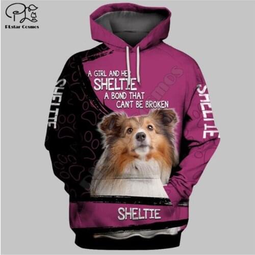 PLstar Cosmos Mens for women funny jacket Sheltie dog hoodies 3D printed Hoodie Casual animal zip hoodies Streetwear dropshipp