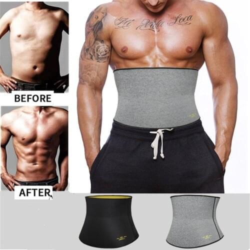 Waist Trainer Trimmer for Men Tummy Control Shapewear Neoprene Sweat Belt for Weight Loss Slimming Body Shaper