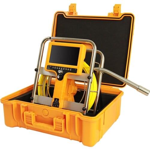 Industrial Snake Video Endoscope Tube Pipe Drain Sewer Waterproof Inspection Camera 20m Cable 28mm Self Leveling Camera Head