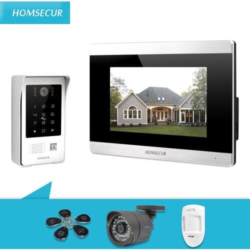 HOMSECUR 7" Wired Hands-free Video Door Phone Intercom System+IR Night Vision BC091+BM715-S+CCTV