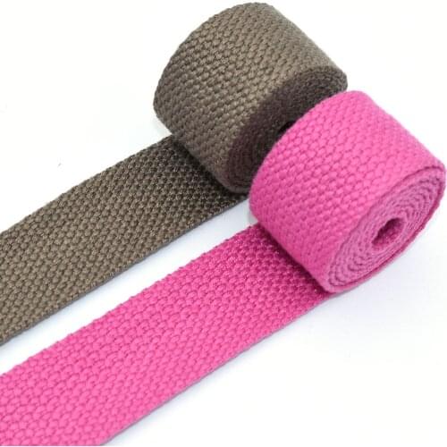 Natural Cotton Webbing belt Key Fobs Purse Bag Straps Leash 1"Webbing Luggage Strap Webbing Fabric Cotton Twill Tape Natural