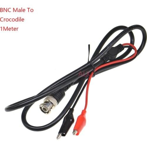 BNC MALE PLUG TO Alligator Clips Q9 Connector to Crocodile Wire Test Leads cable