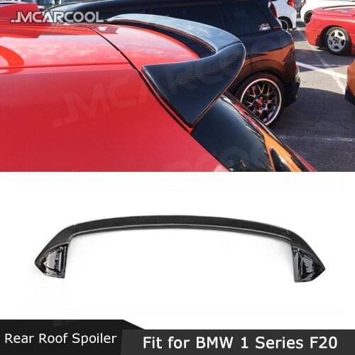 Carbon Fiber Rear Roof Spoiler FRP Prime Lip Wings Car accessorise For BMW 1 Series F20 116i 120i 118i M135i 2012-2018 AC Style