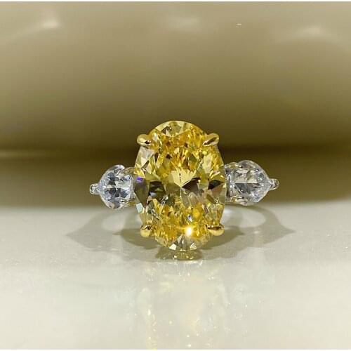 Vintage 100% 925 Sterling 10*14MM 10CT Oval Cut Citrine Pink Gemstone Rings For Women Fine Fashion Jewelry