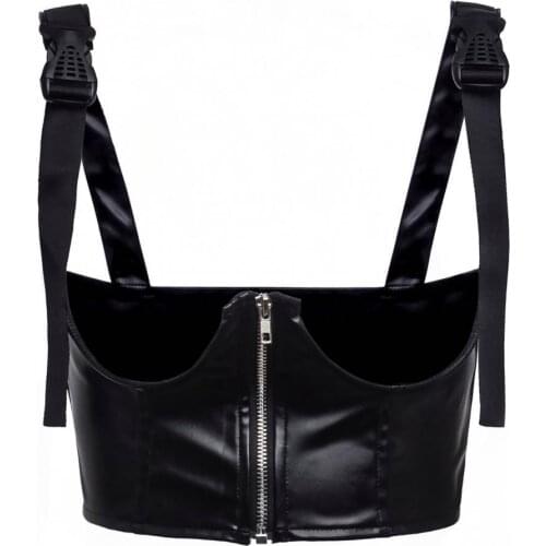 Women Sexy Fashion Belt Faux Leather Adjustable Decorative Belt Chest Brace Support Waistband