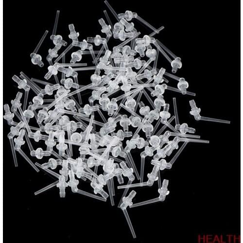 100 Pcs Dental Materials Intraoral Impression Mixing Tips Nozzles N3 Transparent Mixer Syringe Dentist Products