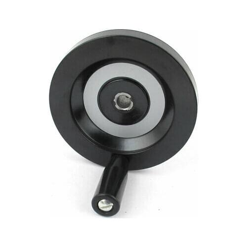 125mmx12mm Back Corrugated Removable Hand Shank Tailstock Handwheel M5 Side Hole
