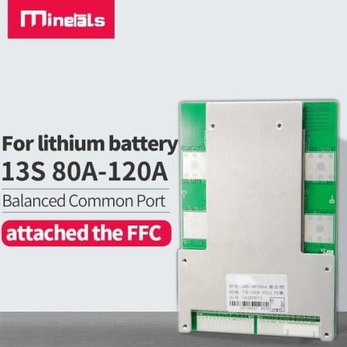 13s BMS PCM 100a 120A 48V 18650 Balance Lipo Li-ion ebike Bicycle Lithium Battery Protection Board lithium battery BMS