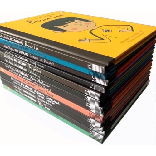 14PCS/Set Little People Big Dreams Children English Picture Book Biography Hardcover Early Education