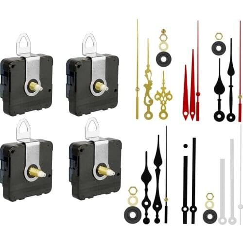 4PCS Wall Quartz Clock Movement Mechanism DIY Replacement Repair Tool Part Clock Motor Kit