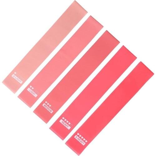 5Pcs/Set Gym Resistance Bands Yoga Elastic Bands For Fitness Workout Sport Elastic Bands Rubber Training Exercise Equipments