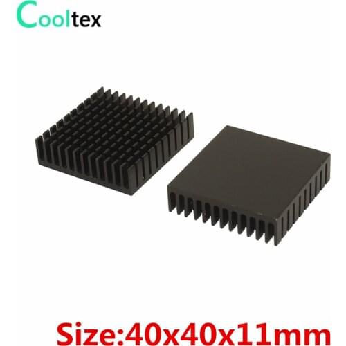 500pcs 40x40x11mm Aluminum HeatSink radiator for Chip LED IC Electronics heat dissipation integrated circuit cooler cooling