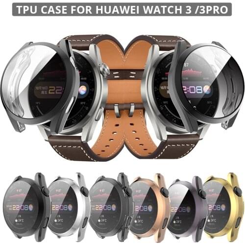 Tpu case for huawei watch 3 pro 48mm soft silicone case for huawei watch 3 46mm Ultra-thin Protective Shell tpu case for watch 3