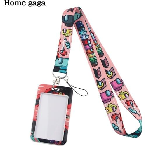 DB347 Cartoon Game Neck Strap Lanyards ID Badge Card Holder Keychain Cell Phone Strap Gifts Straps Ribbons Decorations