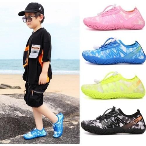 Children Aqua Shoes Summer Water Shoes Breathable Non-slip Sport Mesh Sneaker Kids swim Shoes Boys Girls Beach Shoes 2021 New