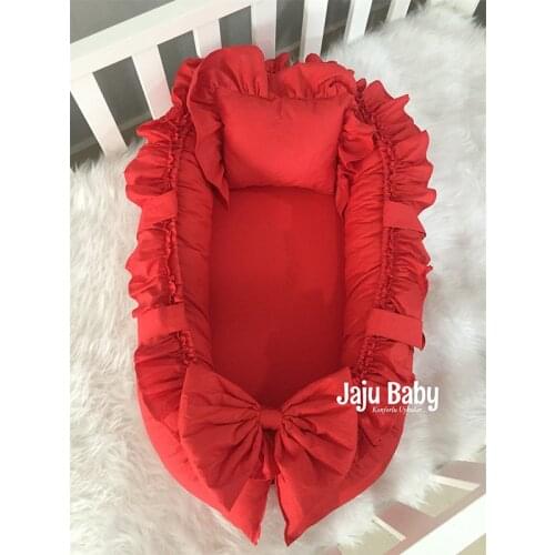 Jaju Baby nest Special Hand Made Red Orthopedic Luxury Babynest Baby Bedding