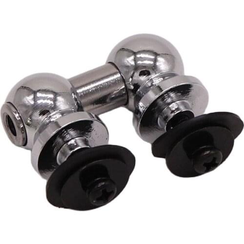 26mm 38mm 1 Side Adjusted Drum Lug Single Side Snare Drum Lugs Silver Color with Black Screws and Washers Drum Parts 1 Piece