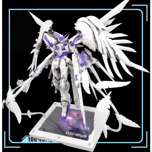 Super Nova MG 1/100 XXXG-00W0 Violet W-Gundam Zero Custom Model Kit Action Figure Assembly Toy Gift Water Sticker