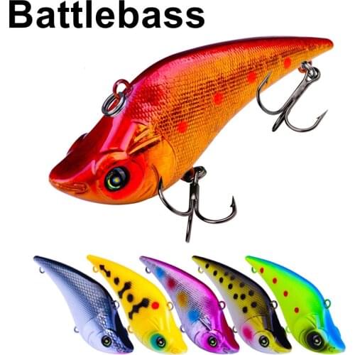 Artificial 6Colors 19g/9cm ABS Plastic Hard Bait Bass 4# VIB Bionic Bait With Sharp BKB Hook Anti-corrosion Swimbait Wobbler