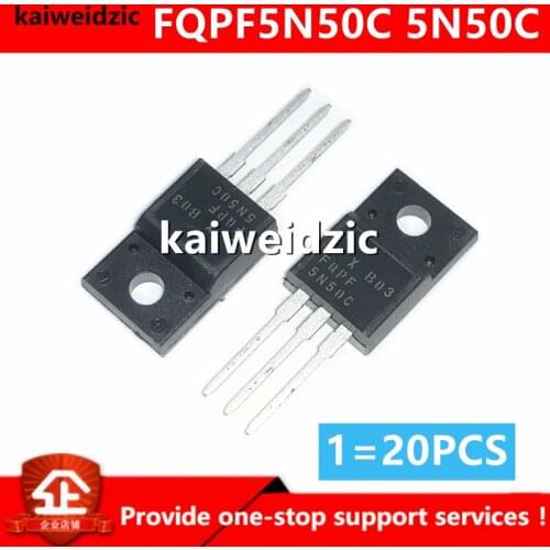 Kaiweikdic New imported original FQPF5N50C 5N50C TO220F 5A 500V N-channel liquid crystal power supply MOS field effect tube