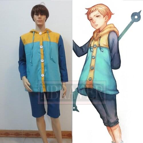 The Seven Deadly Sins Grizzlys Sin of Sloth King Cosplay Costume Custom Made Free Shipping