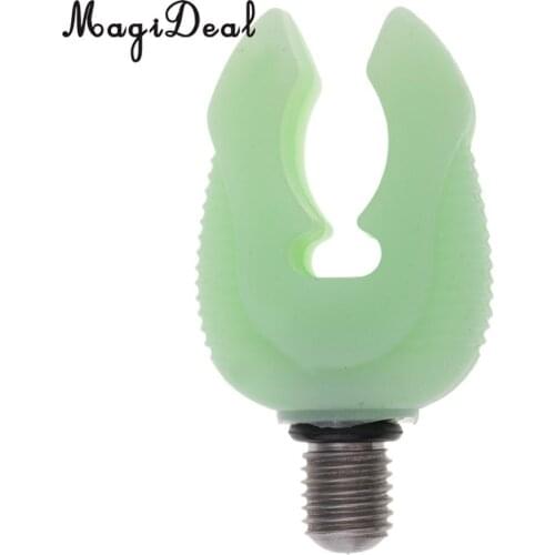 MagiDeal Silicone Butt Grips Rod Rest Luminous Glow in the Dark Carp Night Fishing Rod Grips Connect with Rod Pods/Bank Sticks
