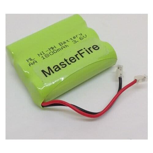 MasterFire 3PACK/LOT New Original Ni-MH AA 3.6V 1800mAh Ni-MH Rechargeable Battery Pack With Plugs For Cordless Phone Batteries