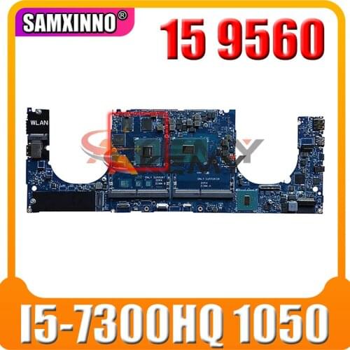 Laptop Motherboard FOR Dell XPS 15 9560 CAM00/01 LA-E331P mainboard CN-0F3K91 0F3K91 F3K91 SR23S I5-7300HQ 1050 100% working
