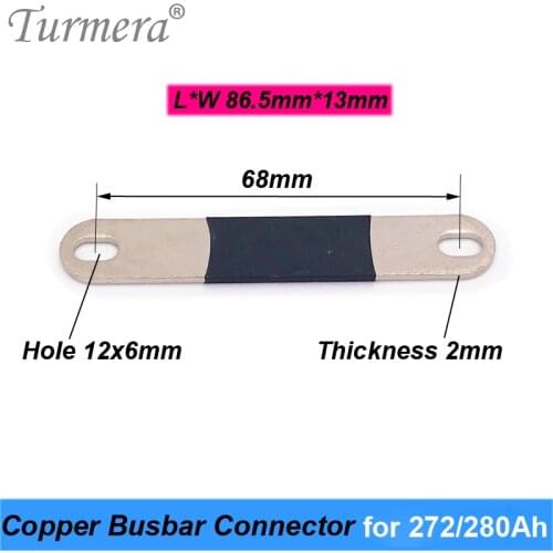 Copper BusBars Connector for 3.2V 272Ah 280Ah Lifepo4 Battery Assemble for 36V E-Bike and Uninterrupted Power Supply 12V Turmera