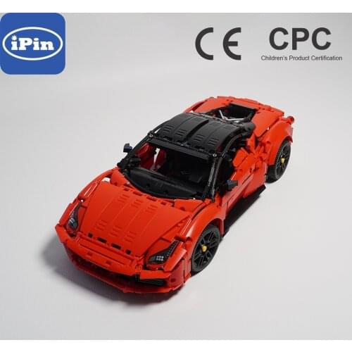 Moc-65817 488gtb super sports car 8653 mod Boy Gift puzzle