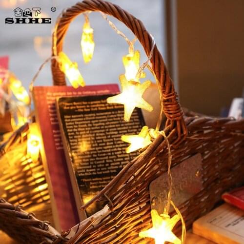 Fashion starfish led string light powered by AA battery, fairy garland holiday lighting,Christmas Decoration/home decoration