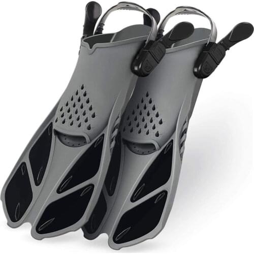 Adjustable swimming fins adult snorkeling fins beginner portable diving free diving swimming training childrens fins