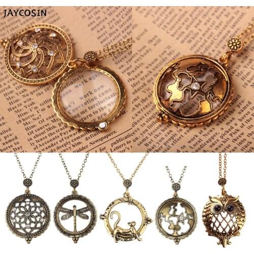 Necklace Magnifier Pendant Necklace Magnify Glass Reeding Decorative Necklace Magnify Glass Reeding Decorative Monocle Gold Colo