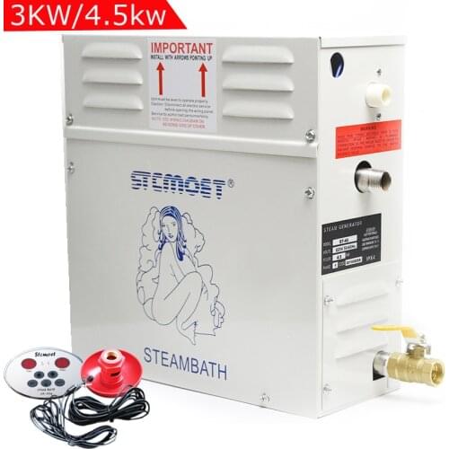 3KW 4.5KW Home use Steam machine 220v Steam generator Sauna Dry stream furnace Wet Steam Steamer digital controller ST-30