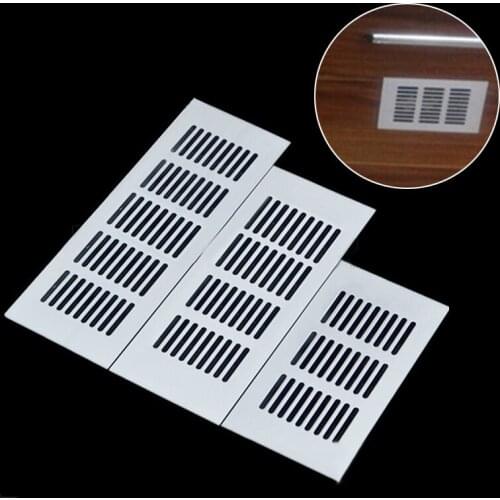 1 Piece 80*200/80*300/80*350 Silver Air Vent Louvred Grill Cover Ventilation Grille Home Renovation Household Hardware New