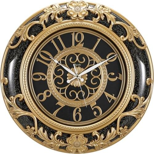 Luxury vintage silent Wall Clock Modern Design Wall Clock Outdoor Nordic Living Room Europe Style Zegar Scienny Home Watch