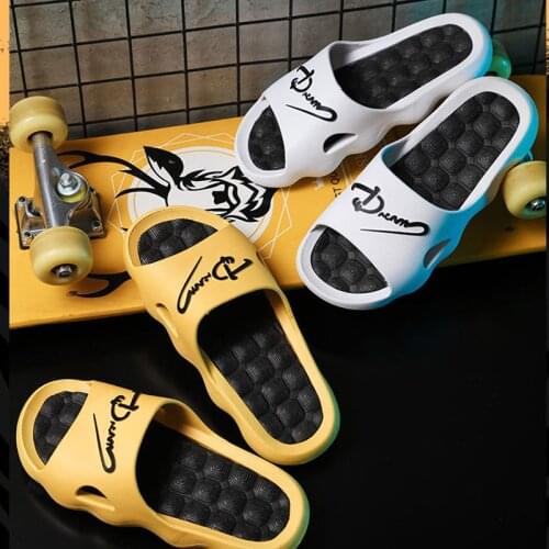 Thick Platform Slippers Summer Beach Eva Soft Sole Slide Sandals Leisure Men Ladies Indoor Outdoor Bathroom Anti-slip Shoes