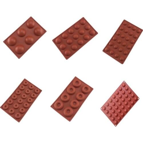 Random Color Silicone Cake Round Shape Mold Kitchen Bakeware DIY Desserts Baking Mousse Moulds Pan Tools