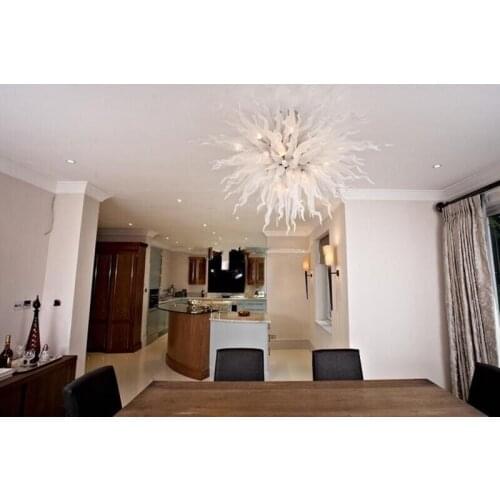 Modern Art Deco Lamp Indian Style Chandelier Hand Blown Glass Lighting Chandelier with LED lights