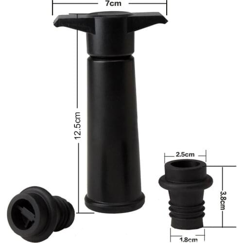 Wine Pump with 2 Stoppers Sealing Preserver Bar Accessories Wine Stoppers Saver Vacuum DIN889